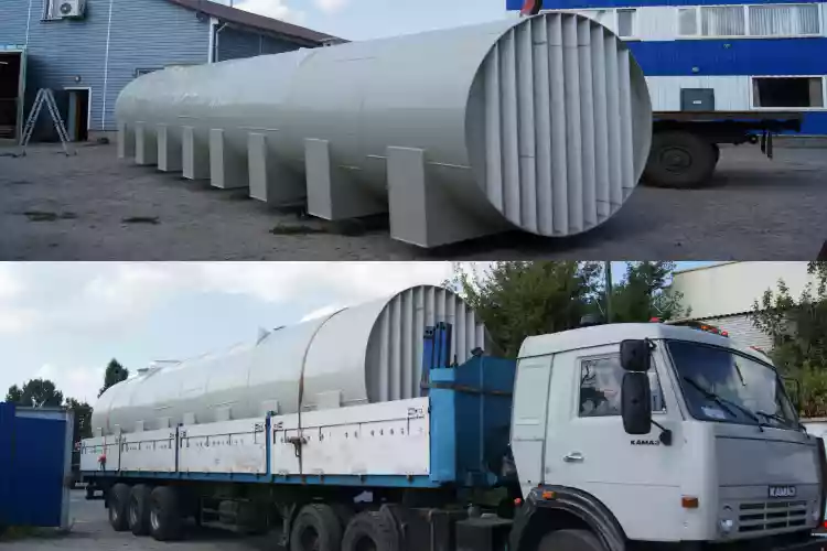 Горизонтальные емкости для воды пластиковые 50 м3